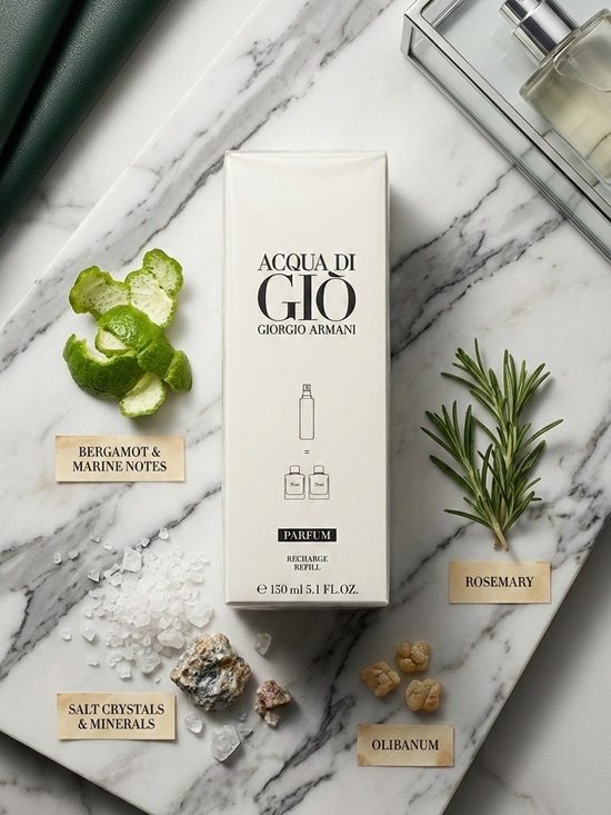 AUTHENTIC ACQUA DI GIO PARFUM REFILL - 5.1 OZ / 150 ML - Picture 5 of 9